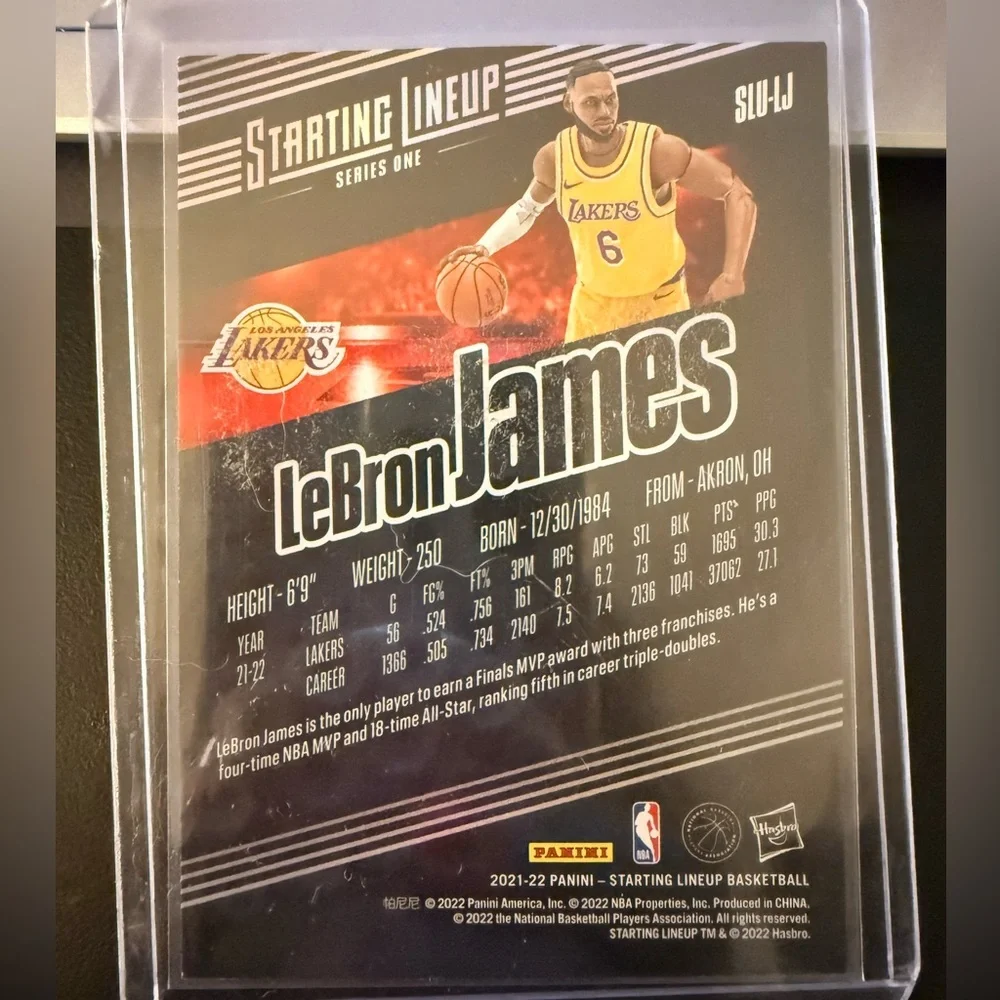 2021-22 Panini Starting Lineup #SLU-LJ LeBron James